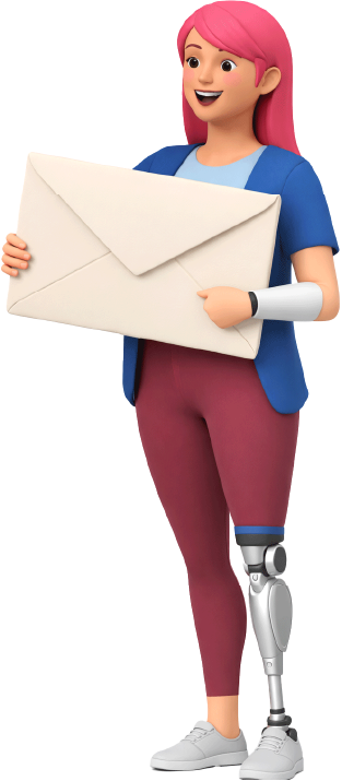 Et Hop ! On se débrouille, un personnage avec une prothèse